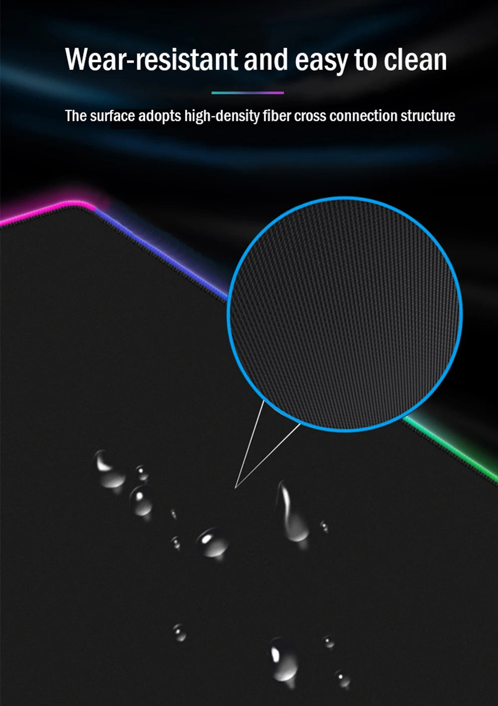 RGB Cartoon Gaming Desk Mat — Non-Slip Mouse Pad XL 🎮
