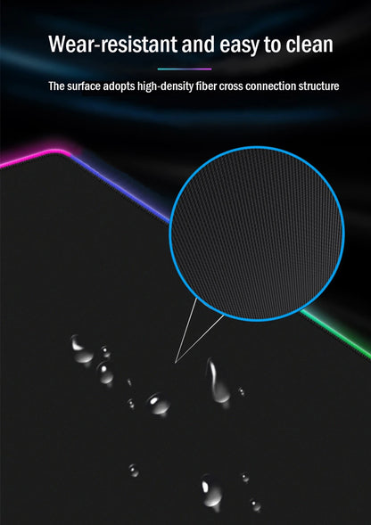 RGB Cartoon Gaming Desk Mat — Non-Slip Mouse Pad XL 🎮