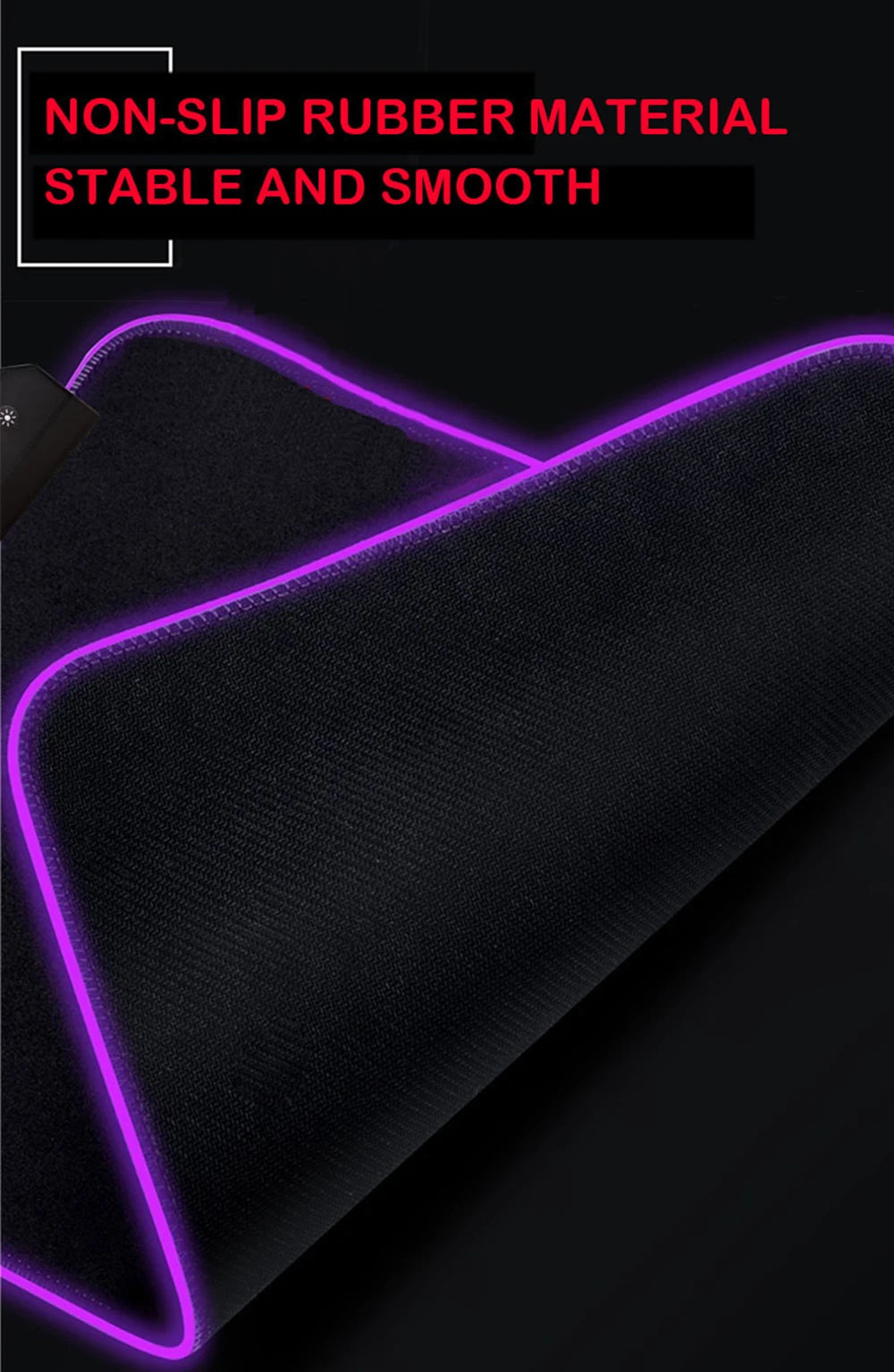 RGB Cartoon Gaming Desk Mat — Non-Slip Mouse Pad XL 🎮