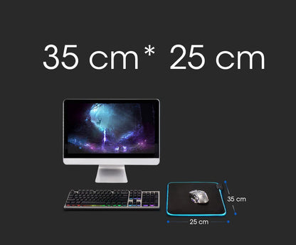 RGB Cartoon Gaming Desk Mat — Non-Slip Mouse Pad XL 🎮