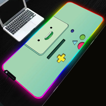 RGB Cartoon Gaming Desk Mat — Non-Slip Mouse Pad XL 🎮