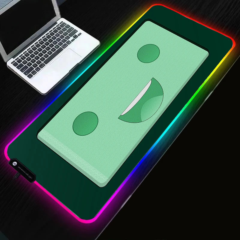 RGB Cartoon Gaming Desk Mat — Non-Slip Mouse Pad XL 🎮
