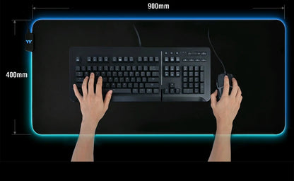 RGB Cartoon Gaming Desk Mat — Non-Slip Mouse Pad XL 🎮