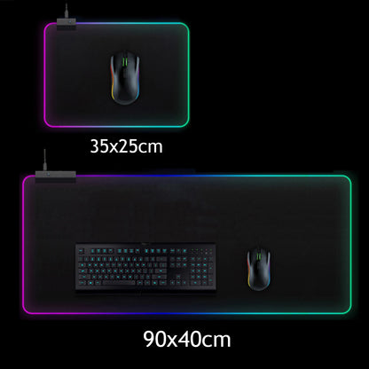 RGB Cartoon Gaming Desk Mat — Non-Slip Mouse Pad XL 🎮