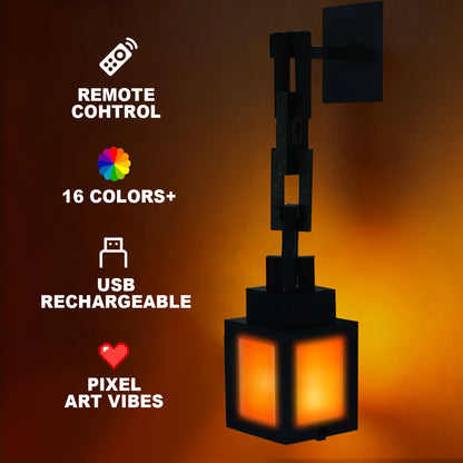 RGB Pixel Night Light – 16 Colors Remote Control Ambient Lamp