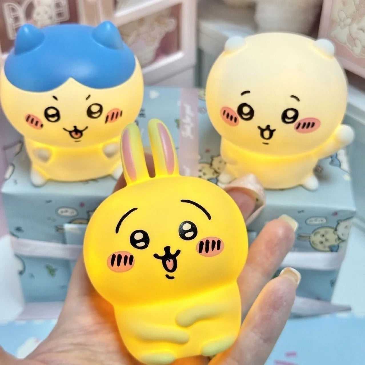 Kawaii Cartoon Night Light — Soft Silicone Bedside Lamp 🌙✨