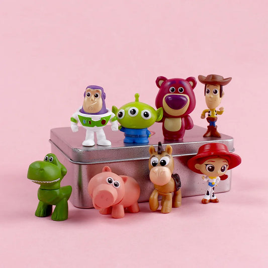 Cartoon Adventure Friends Mini PVC Figure Set — 8pcs Collection 🚀✨