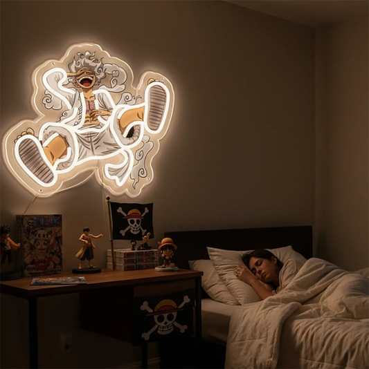 Anime Character Acrylic LED Neon Light — Wall Decor for Gaming Room & Home 🌟💡