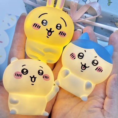 Kawaii Cartoon Night Light — Soft Silicone Bedside Lamp 🌙✨