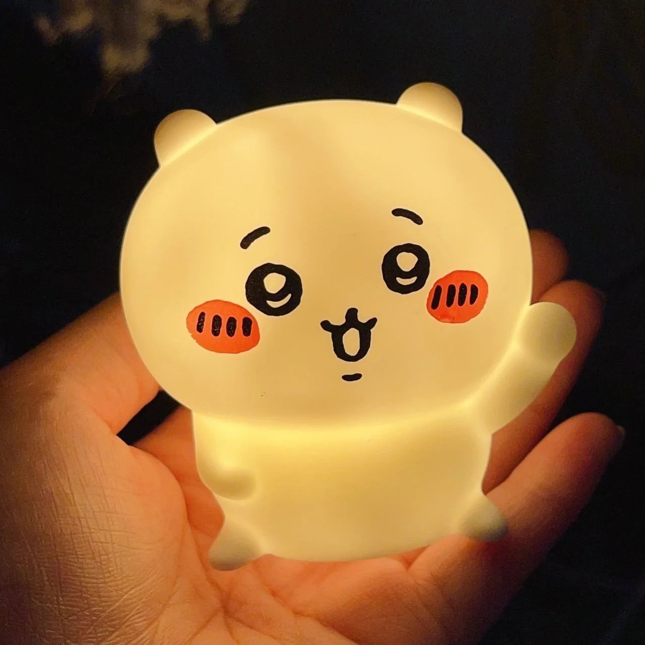 Kawaii Cartoon Night Light — Soft Silicone Bedside Lamp 🌙✨