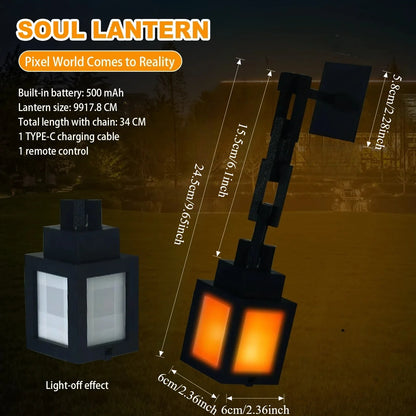 RGB Pixel Night Light – 16 Colors Remote Control Ambient Lamp