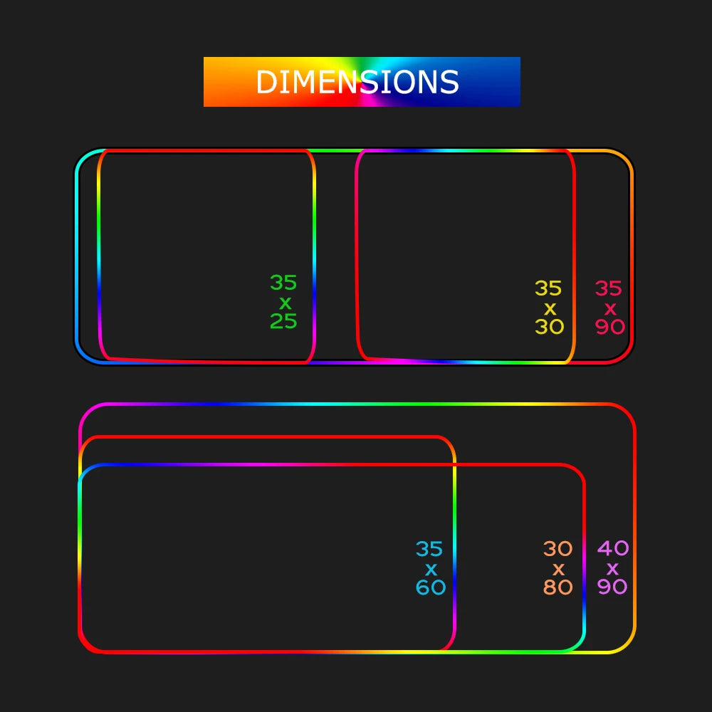 RGB Cartoon Gaming Desk Mat — Non-Slip Mouse Pad XL 🎮