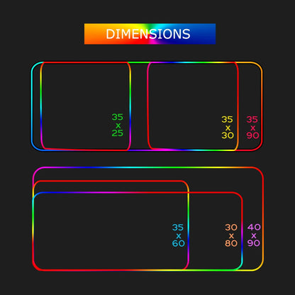 RGB Cartoon Gaming Desk Mat — Non-Slip Mouse Pad XL 🎮