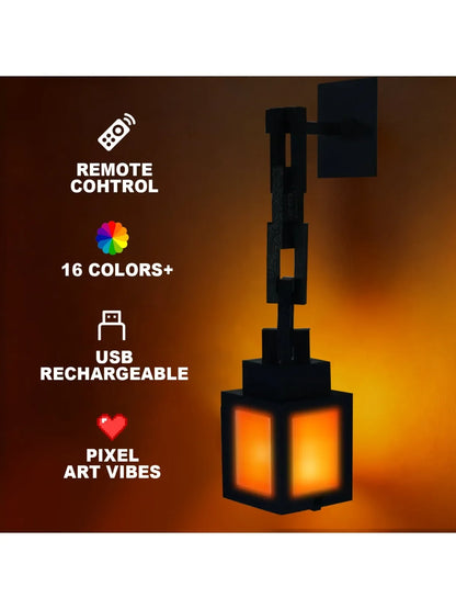 RGB Pixel Night Light – 16 Colors Remote Control Ambient Lamp